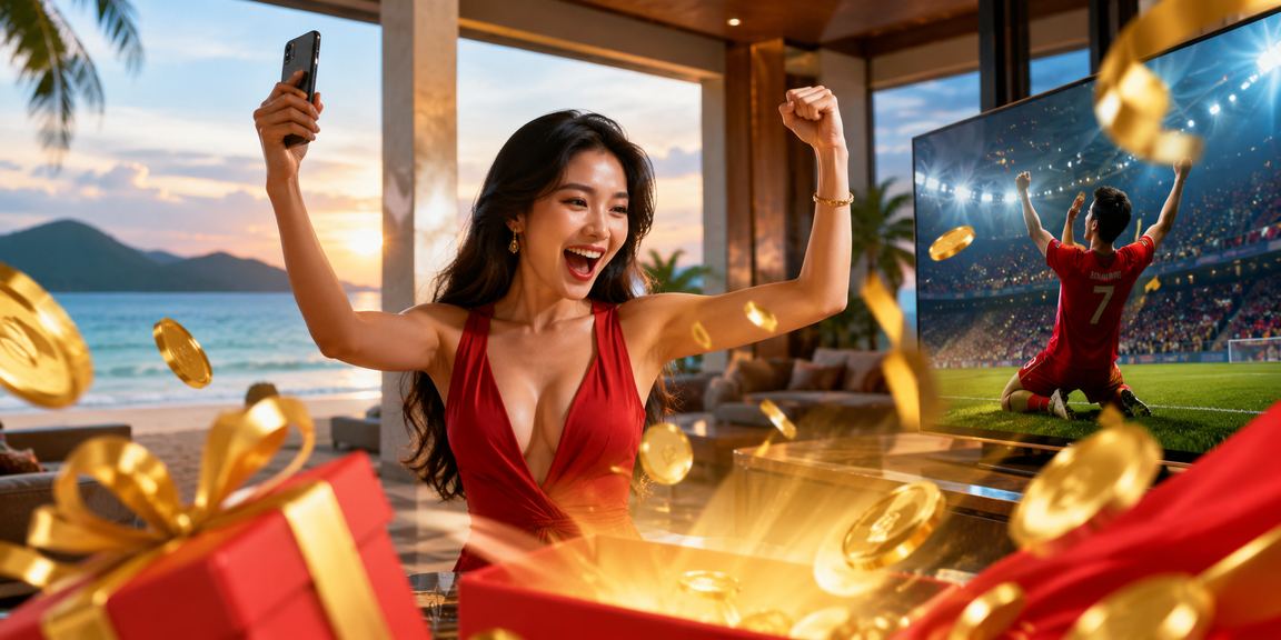 Người dùng Côn Đảo trải nghiệm app casino tw3 trên bãi biển với điện thoại di động