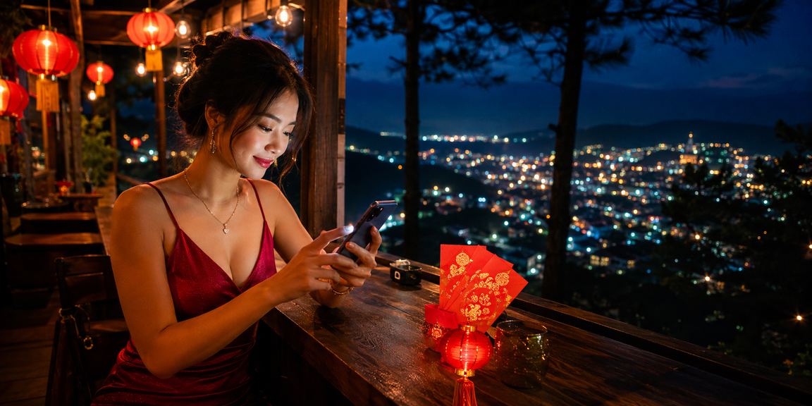 Đèn lồng đỏ Đà Lạt tượng trưng cho sự may mắn và chào đón người dùng mới tham gia tw3