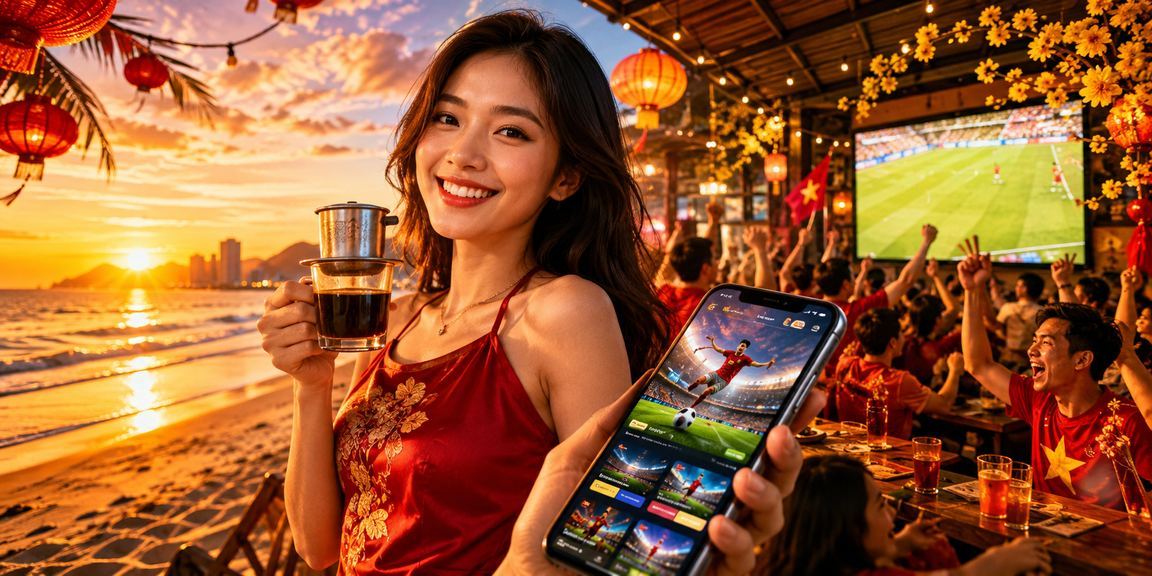 Người dùng trải nghiệm cá cược mobile tại Đà Nẵng với cà phê