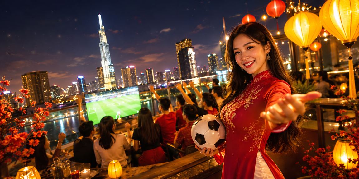 Người chơi tại Hồ Chí Minh đặt cược bóng đá trực tuyến với không khí lễ hội rực rỡ